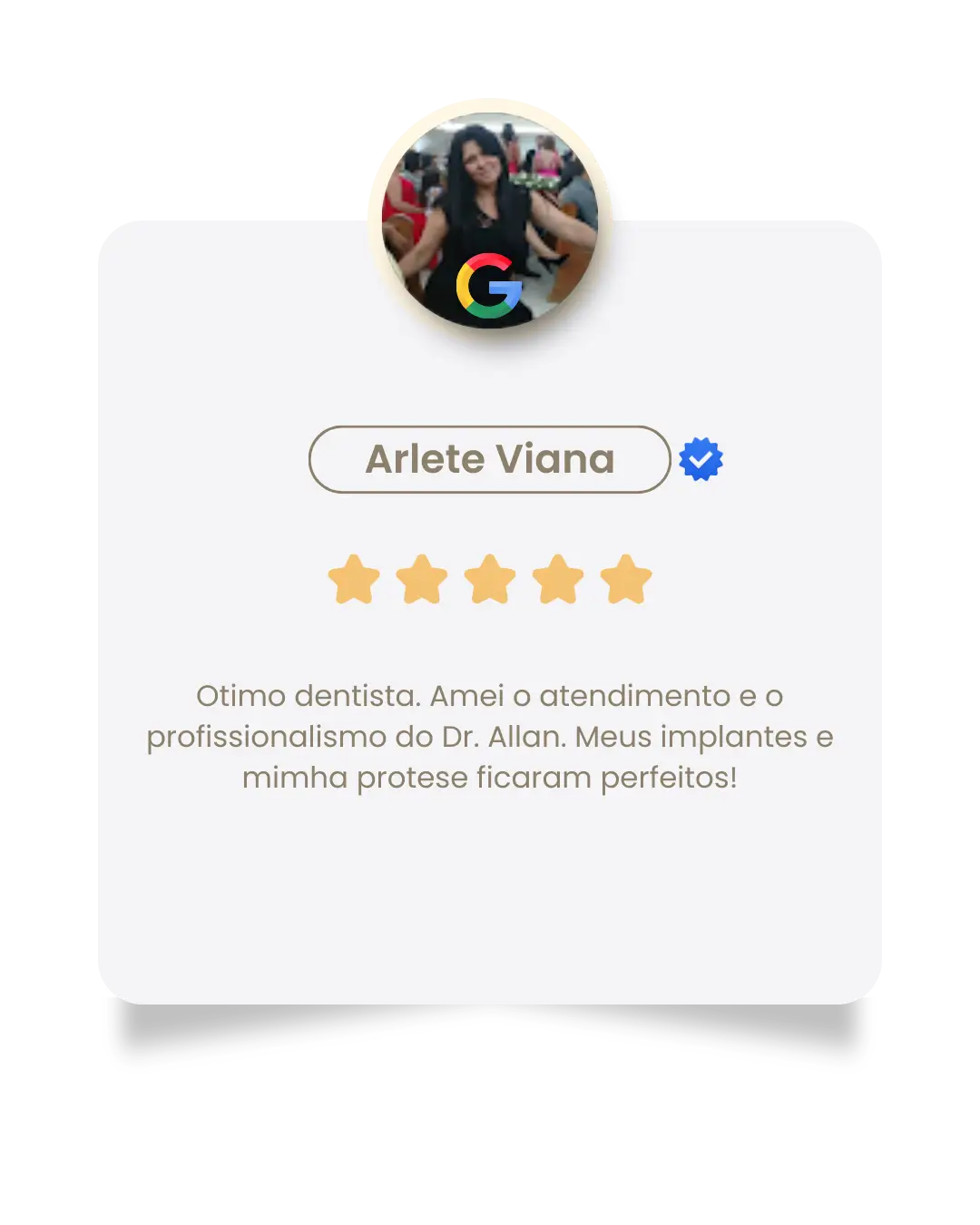 Post Instagram Depoimento de Clientes Feedback Moderno Marrom